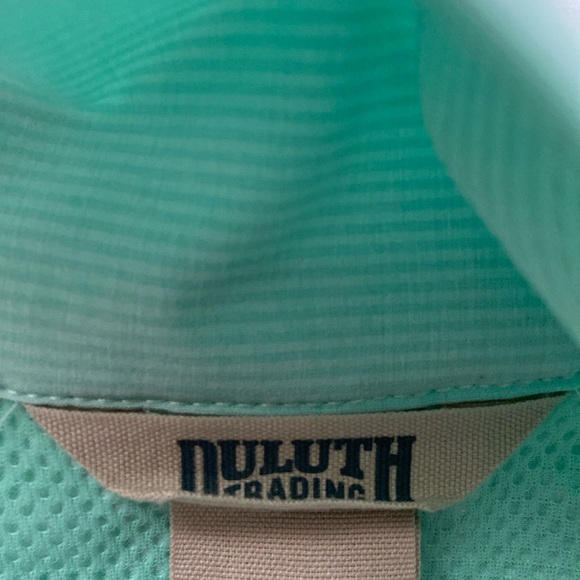 Duluth Trading Company Womens Windbreaker Pullover Tunic  M Mint Green - Picture 5 of 12